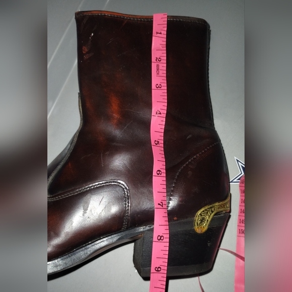 Men's Texas Brand Zipper Shoe Boots 8.5 - Picture 6 of 13